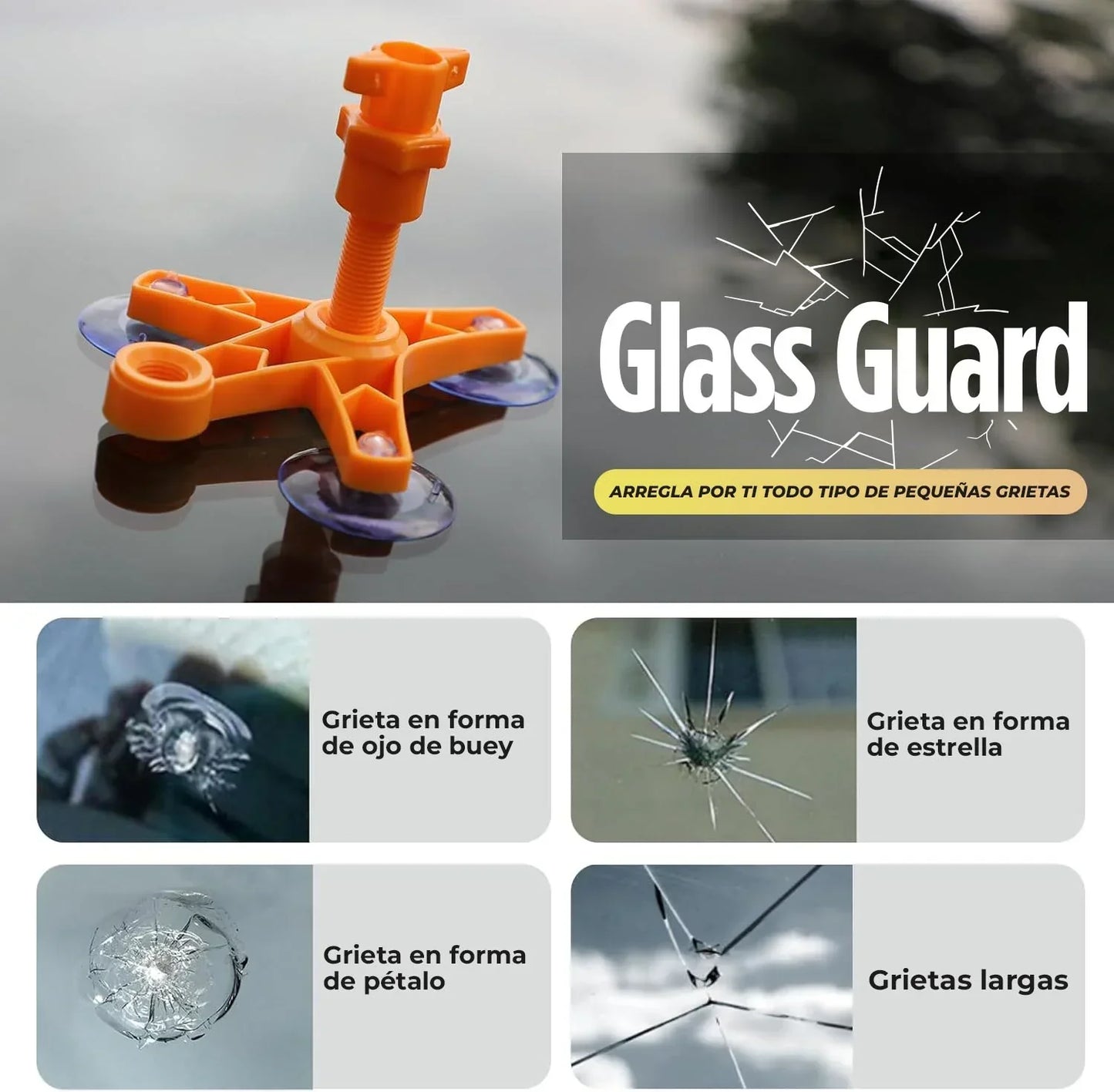 GlassGuard - Reparador de fracturas de vidrio