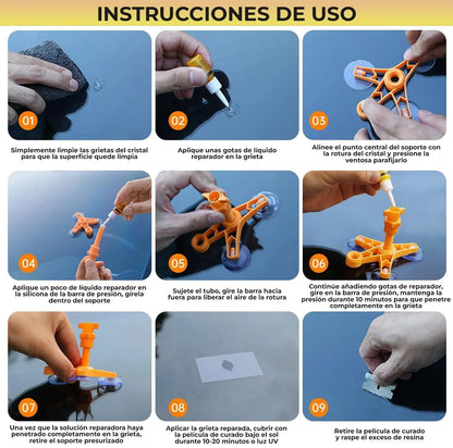 GlassGuard - Reparador de fracturas de vidrio